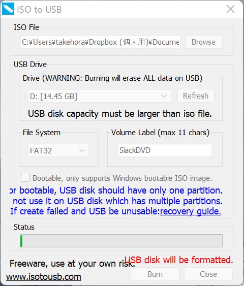 ISO to USB